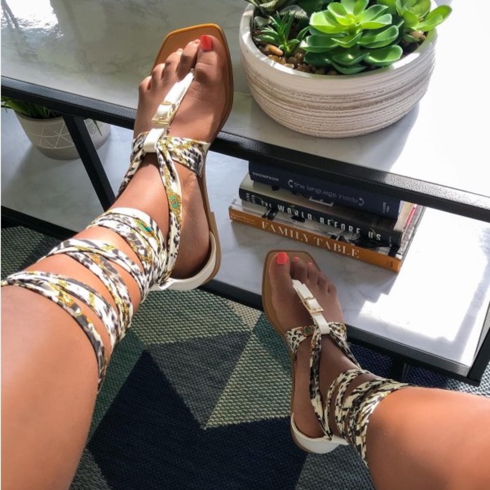 Ankle Tie Flat Sandal